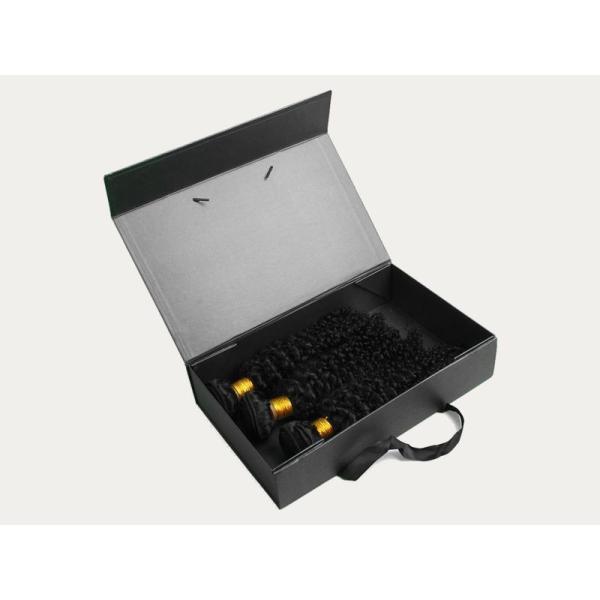 Middle Foldable Magnetic Gift Box Packaging For Tea Coffee Wig Human Hair Extension