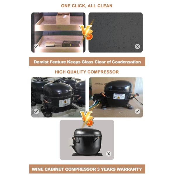 Luxurious Stainless Steel And Natural Wood Cigar Humidor With Lock