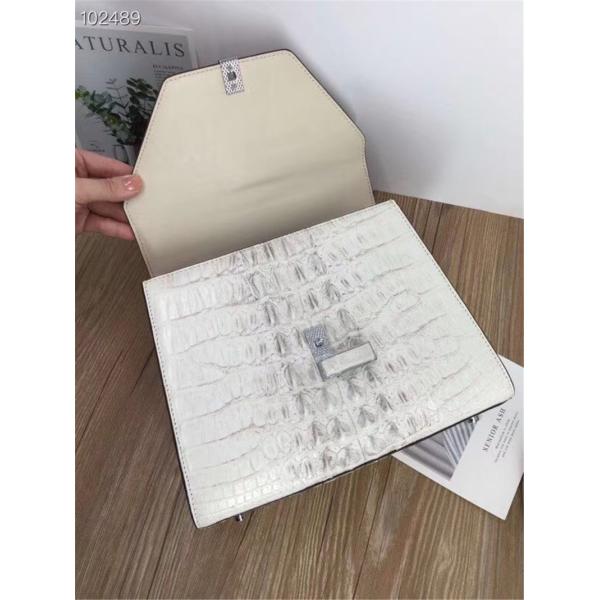 Fashion Genuine Crocodile Skin Lady Handbag Exotic Real True Alligator Leather Female Purse Women Three-way Shoulder Bag