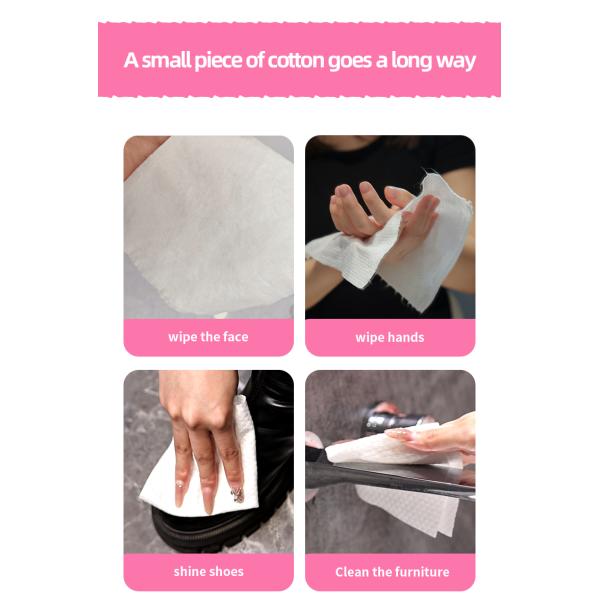 20*20cm 25*25cm Disposable Cotton Face Towels ODM Facial Disposable Towel