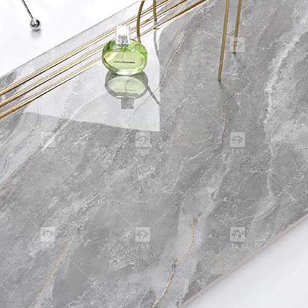 Stair Step Gold Wire Marble Floor Tile Non Slip Integrated Class Tile