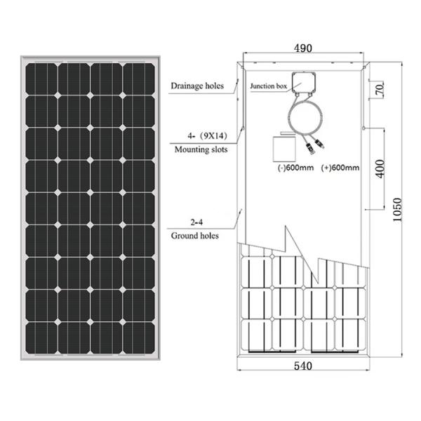 OEM 370w Perc Mono Solar Panel Module Waterproof IP65