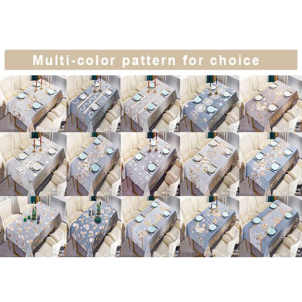 137cm*20m Waterproof Blue Golden Dining Wedding Nonwoven Waterproof Table Cloth Cover