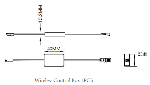 S1015H 4G Controller Receiver 12V/24V 60W Dimming/Switch Small 40x25x10.2mm