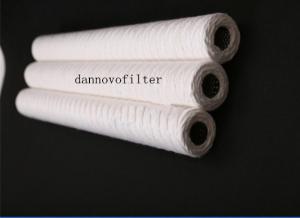 China 20 inch PP string wound filter cartridge PP Yarn Cotton Water Filter Cartridge on sale