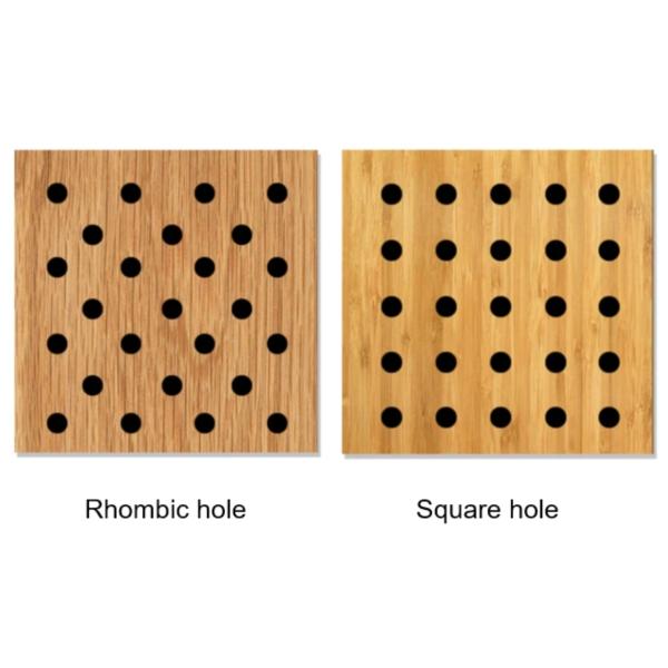 MicroPerf acoustic panel hole options diagram