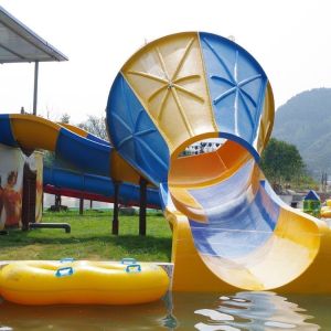 360 Guests/Hr Children Water Slide Trumpet Fibreglass Water Slides