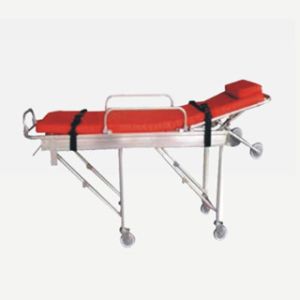 China Red Medical Emergency Aluminum Alloy Rescue Automatic Folding Stretcher WLA1 on sale