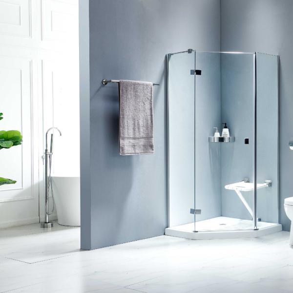 23 Inch Single Bathroom Towel Bars Polished Finish Wall Mounted OEM ODM