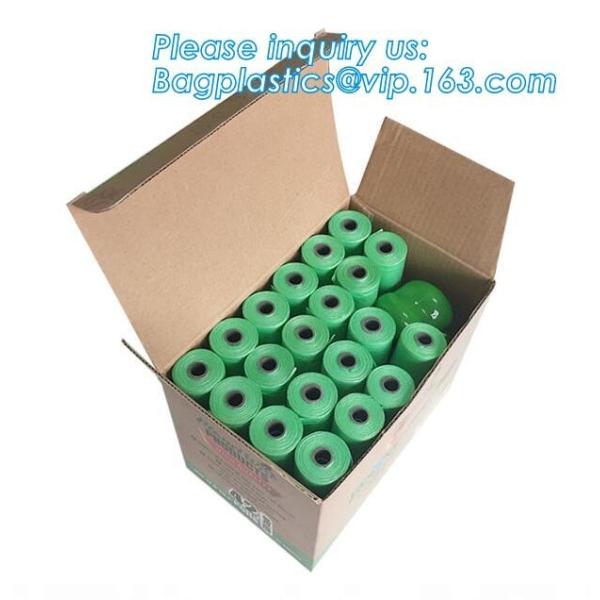 Nappy Baby Disposable Diaper Sacks, Degradable scented disposable baby diaper sack, green tie handle baby diaper sack