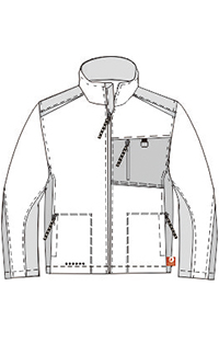 Mens Micro Fleece Warm Jacket , 320gsm Mens Winter Work Clothes