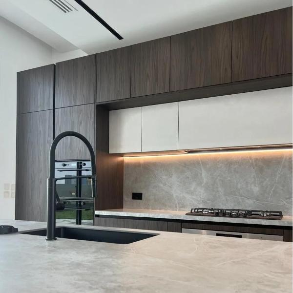 Kitchen Furniture Design Wood Veneer Kitchen Cabinet Wholesales