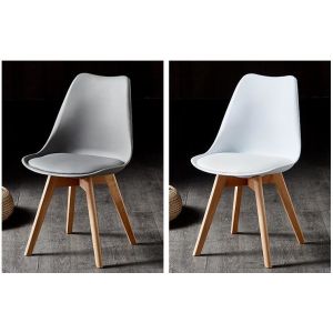 Cheap Beech Wooden Leg Dining Chair , Solid Wood Dining Room Chairs wholesale