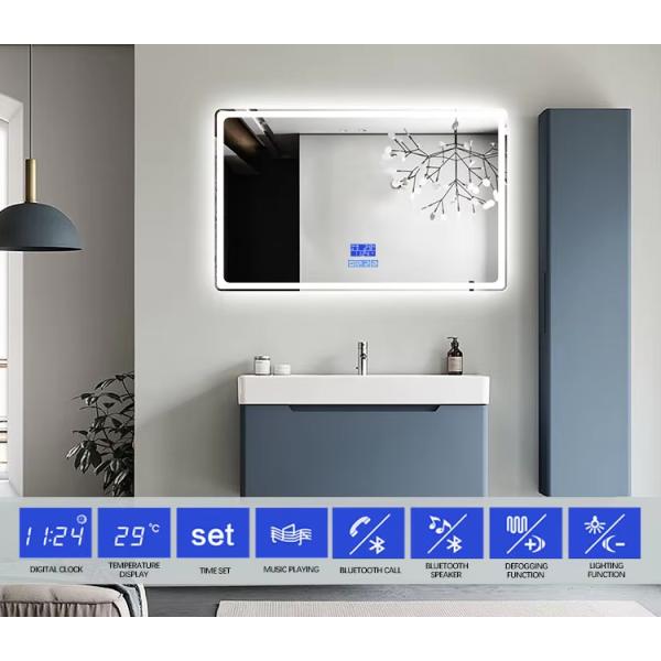 Anti-fog Smart Touch Switch Bathroom Modern Wall Led Mirror