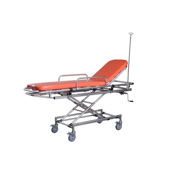 1900MM 35nch Medical Emergency Non-Magnetic Trolley Surgical MRI Compatible Transfer Ambulance Stretcher