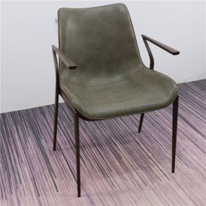 Cheap Luxury Kitchen Table 68.5cm Metal Wood Dining Chair wholesale