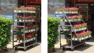 Cheap Iron steel 44x46x78In Warehouse / Garden Plant Trolley Moving wholesale