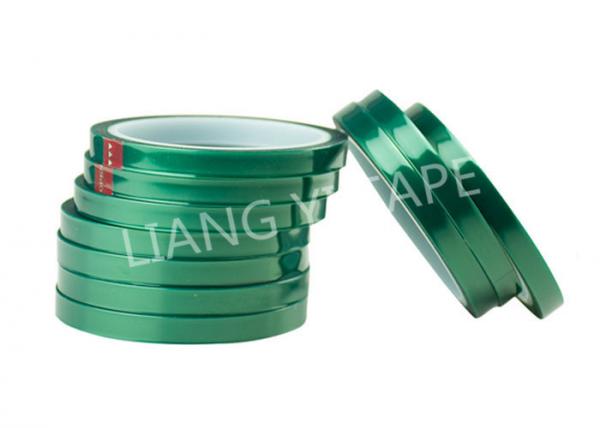 Quality Polyester PET Film Electrical Insulation Tape , Silicone Glue Green Insulation Tape for sale