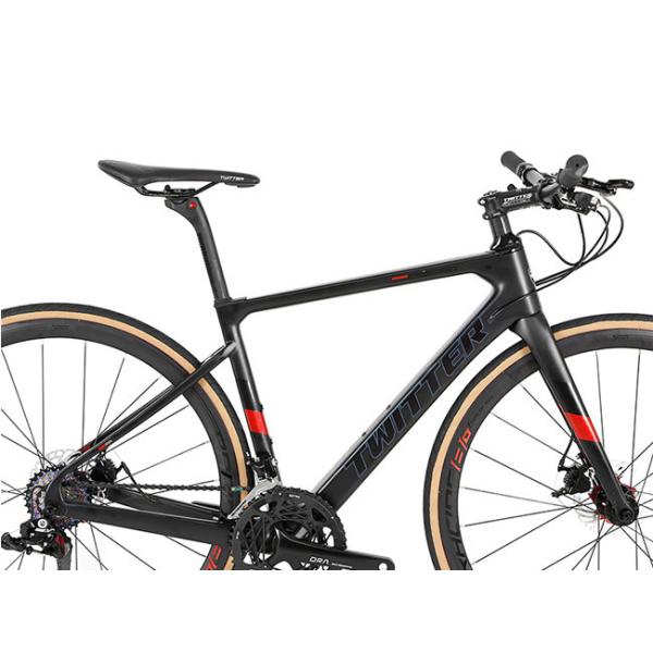 700x25C Wheel Carbon Fiber Hybrid Bike , 45cm Frame Bike XL Size Stable Frame