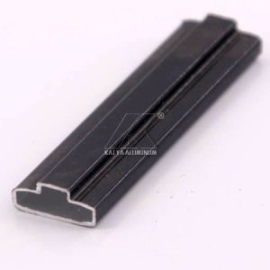 China Durable Aluminum Extrusion Profiles , Aluminum Window Profile Black Powder Coating on sale