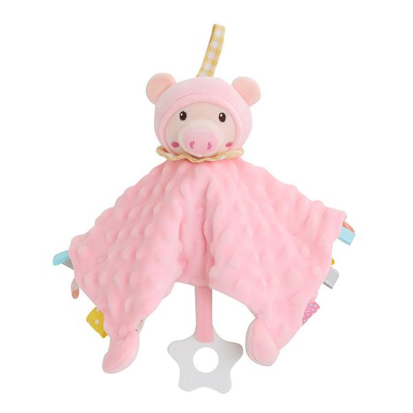 Cotton Cartoon Saliva Plush Toy Non Shedding Animal Shaped Plush Baby Saliva Towel