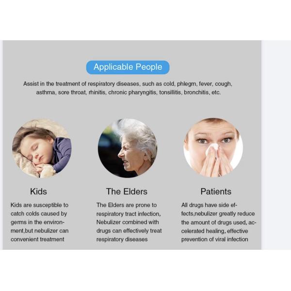 Portable Nebulizer Handheld Microgrid Atomizer Adults Infants Electric Home Use