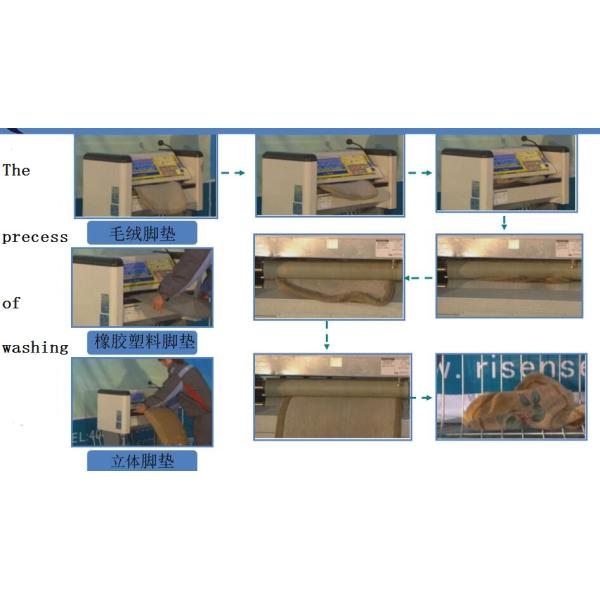 Maximum 30mm Thickness Hot Dip Galvanized Frame Car Mat Cleaner