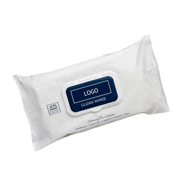 Pure Water Non Alcohol Makeup Remover Wipes 100% Plant Fiber 20x25cm 30pcs