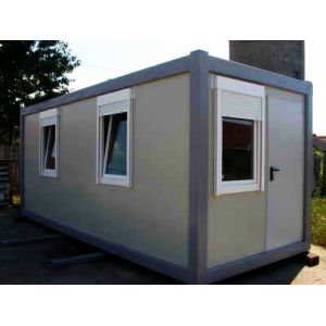 Galvanized Steel Mobile Container Homes Aluminum Alloy Window Wind Resistance