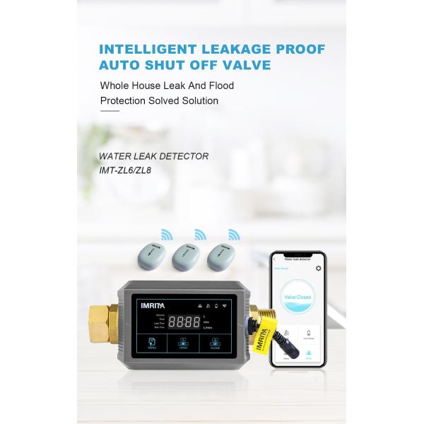 160L Smart Home Wireless Water Leak Monitor , 100V Smart Home Leak Detector