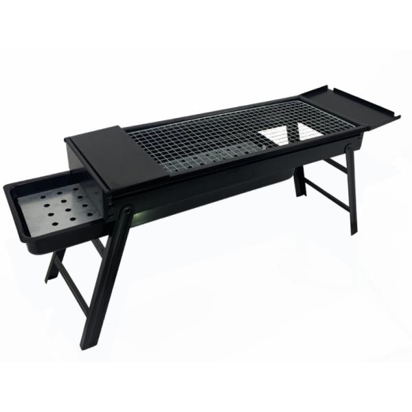 80cm BBQ Folding Charcoal Grill Portable BBQ Grill Courtyard Grill Outdoor Folding Barbecue