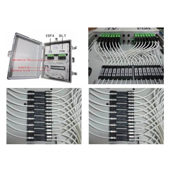 Black Fiber Optic Cable / FTTH Drop Cable UL ISO9001 Certification