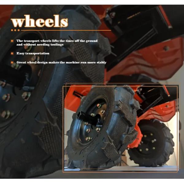 7HP Rotary Hoe Cultivator Stable Reliable Gasoline Power Tiller