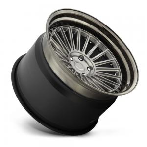 China Matte Black polish face 3PC aluminium forged wheels 5x120 offset rim forged car rims on sale