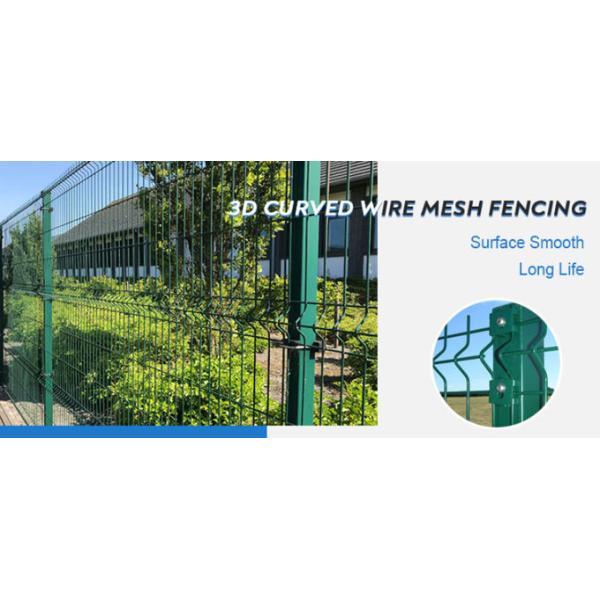 Galvanized V Shaped 4.5mm Triangle Fence Panel 3d Welded Wire Fence 1030mm