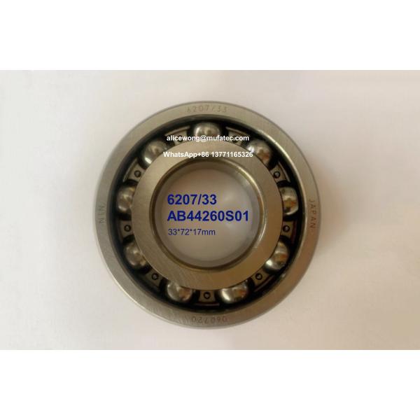 6207/33 AB44260S01 automotive gearbox bearings special ball bearings 33*72*17mm