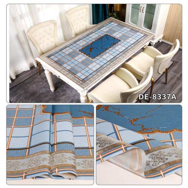 Rectangle Custom PVC Table Cloth Cover Roll for Oil Proof and Waterproof Protection