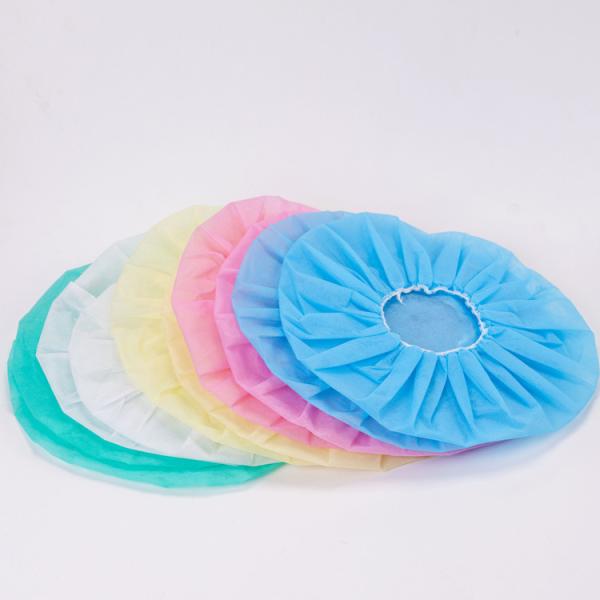 Disposable Non Woven Caps Yellow Blue Red Non Woven Bouffant Caps