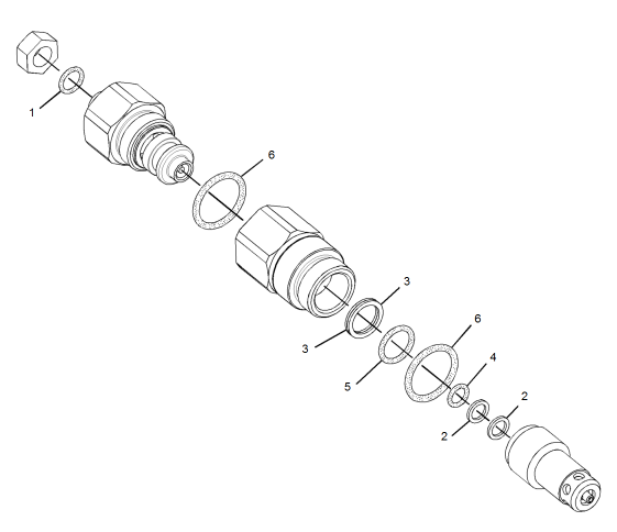Control Valve Fitting 320 Relief Valve 352-7123