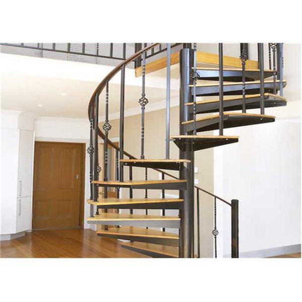 Laminated Glass Tread Custom Spiral Staircase , Stainless Steel Spiral Staircase
