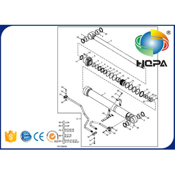 FYA00012899 Boom Cylinder Seal Kit For Hitachi ZAXIS130-5G ZAXIS135US-5