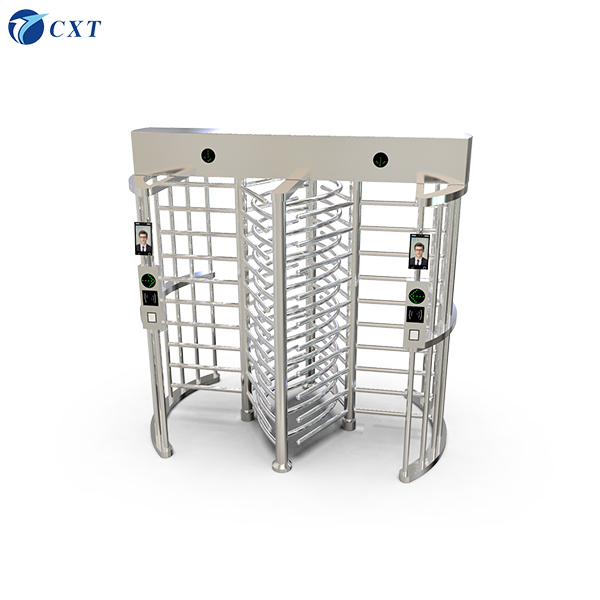304 Stainless Steel Full Height Turnstile with Anti-Trailing and Bi-directional Pass for Secure Access Control