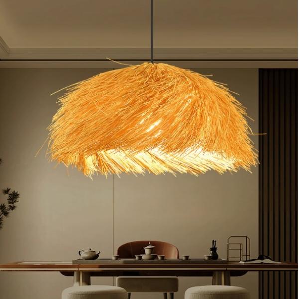 Bamboo Chandelier For Project Rattan Chandelier Retro Art Homestay Tea Room Living Room Bar Rattan Lamp