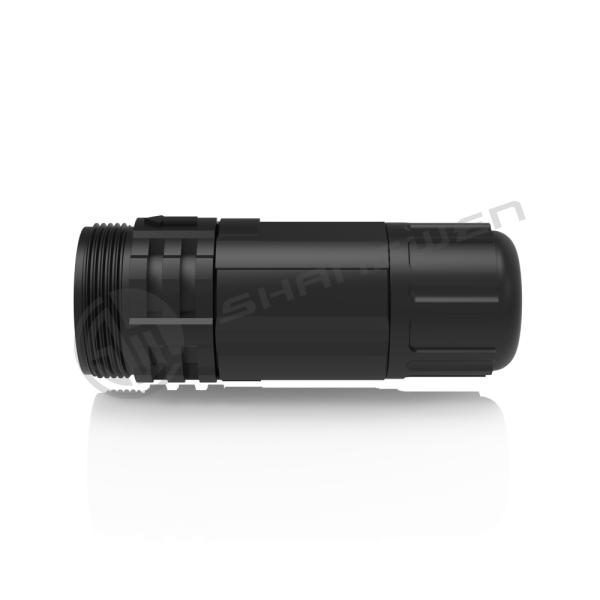 Small 2 Pin IP67 Power Connector Industrial Screw Tooth Series FCC