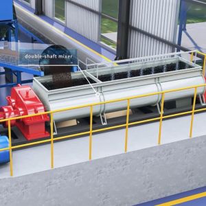 Cheap SJ3600×420 Double Shaft Mixer For Fired Clay Brick Raw Materials Making wholesale