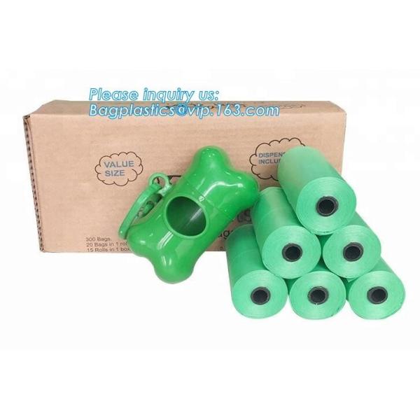 Nappy Baby Disposable Diaper Sacks, Degradable scented disposable baby diaper sack, green tie handle baby diaper sack