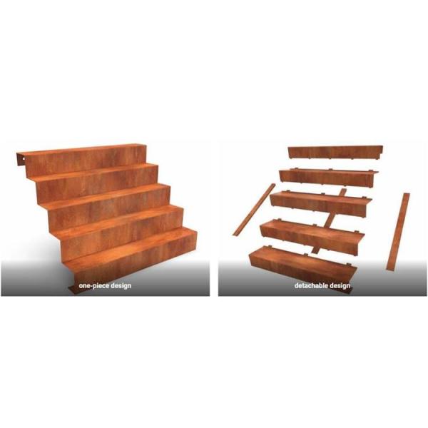 Architectural Constructions Origami Staircase Corten Steel Steps Spiral Stairs