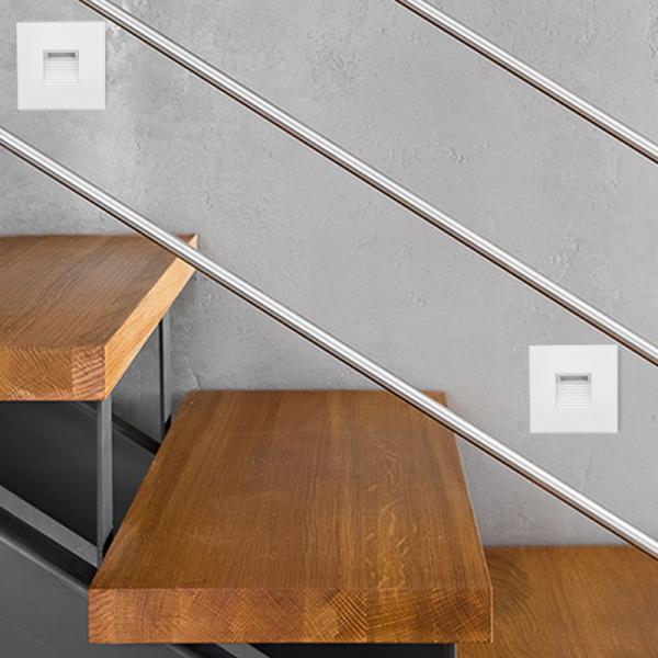 SMD IP54 Recessed Stair Lights Indoor , Waterproof LED Wall Recessed Lights