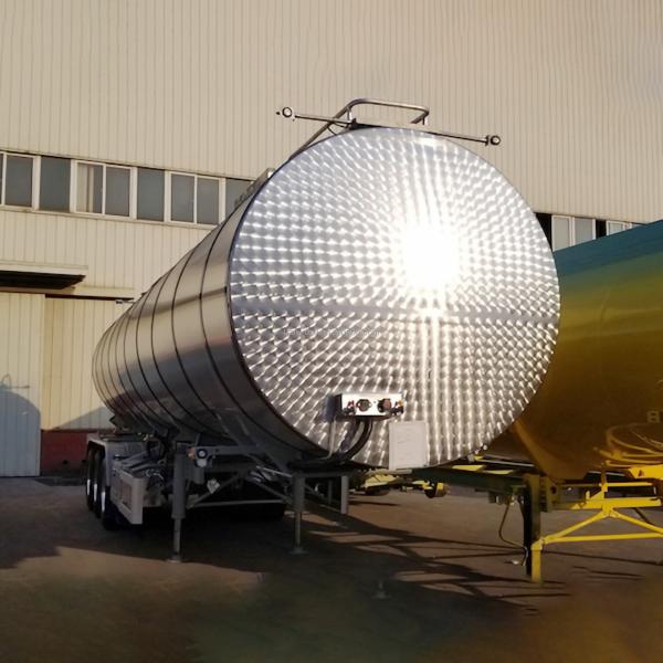 25T Tanker Truck Trailer Heavy Duty For Warm Palm Oil In Kenya