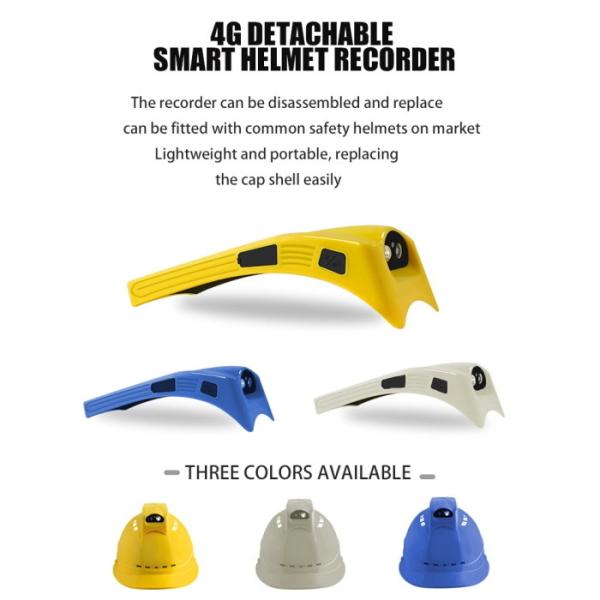 Security live streaming Camera 4G GSM Live Video View Mining Construction Safety Wearable Helmet Camera